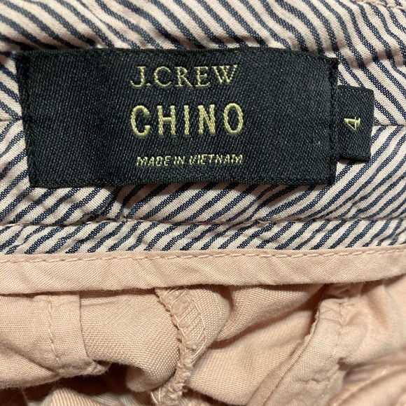 J. CREW Size 4 Blush Chino Shorts 100% cotton GUC 11180 - Picture 8 of 8